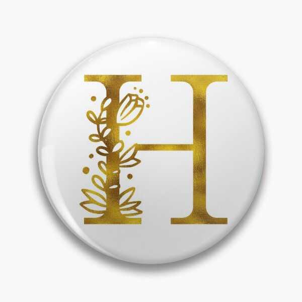 Item preview, Gold Floral Monogram H designed and sold by Amy Olsen.