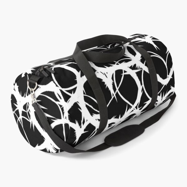 Item preview, Valentine's Love Black White Heart Jagged Razor Wire Abstract Pattern designed and sold by fingerbeans.