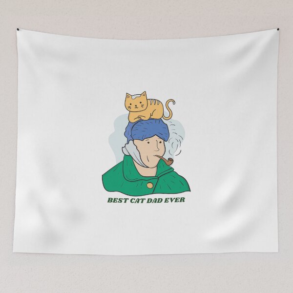 Item preview, Best Cat Dad Ever Design designed and sold by kawoapparel.