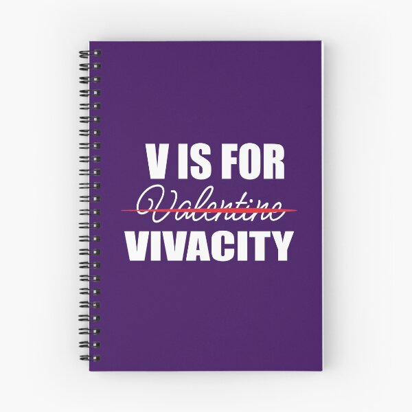 Item preview, V Is For Vivacity- Valentine's Day - designed and sold by PrintBrint.