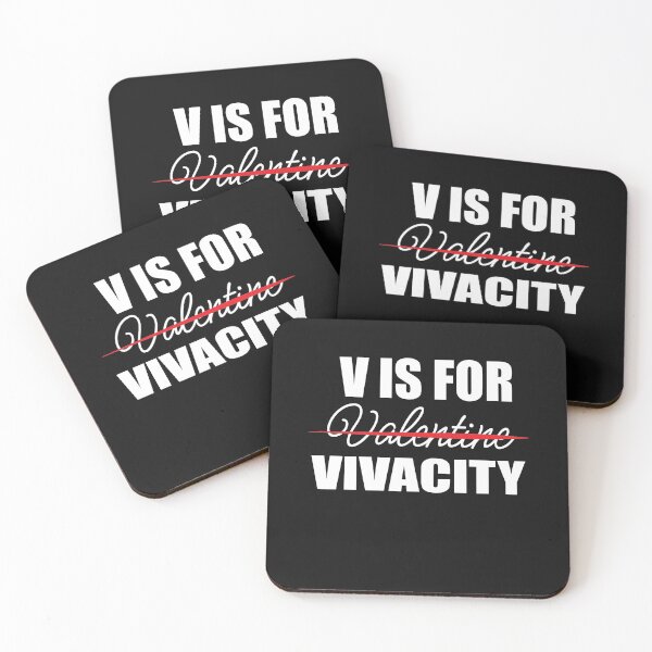 Item preview, V Is For Vivacity- Valentine's Day - designed and sold by PrintBrint.
