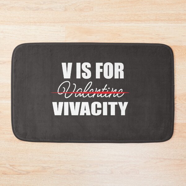 Item preview, V Is For Vivacity- Valentine's Day - designed and sold by PrintBrint.