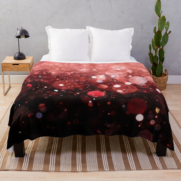 Item preview, Abstract red shiny lights on black background I designed and sold by fowons.