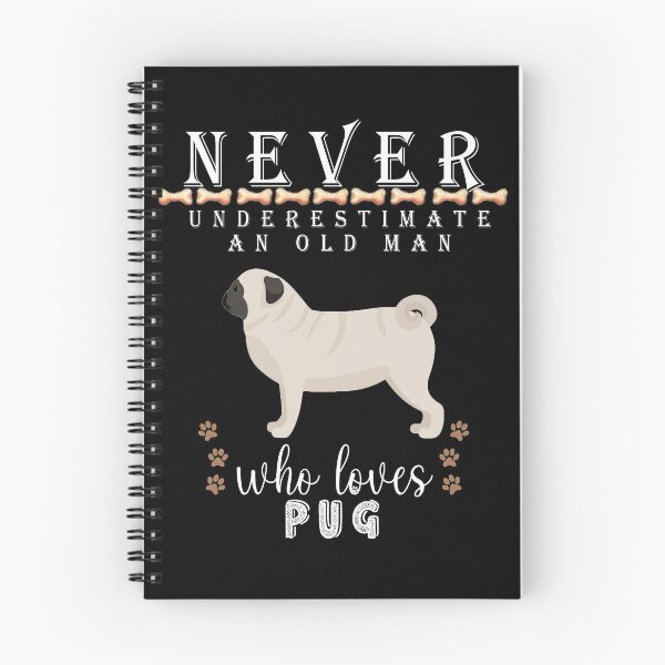 Item preview,  Never underestimate an old man who loves Pug designed and sold by . JustBeUnique ..