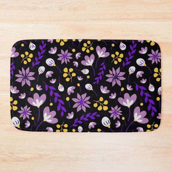 Item preview, Purple And Yellow Floral Pattern designed and sold by virilamissa.
