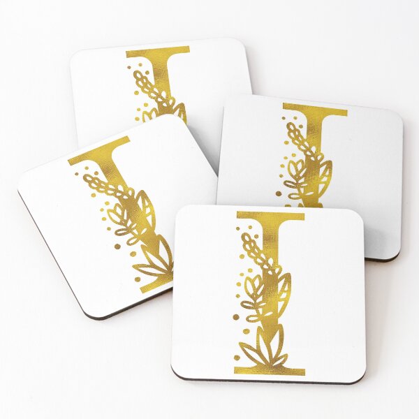 Item preview, Gold Floral Monogram I designed and sold by Amy Olsen.