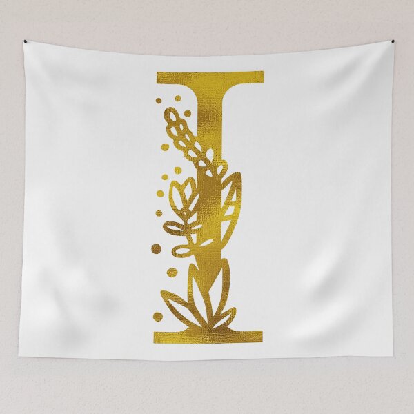 Item preview, Gold Floral Monogram I designed and sold by Amy Olsen.