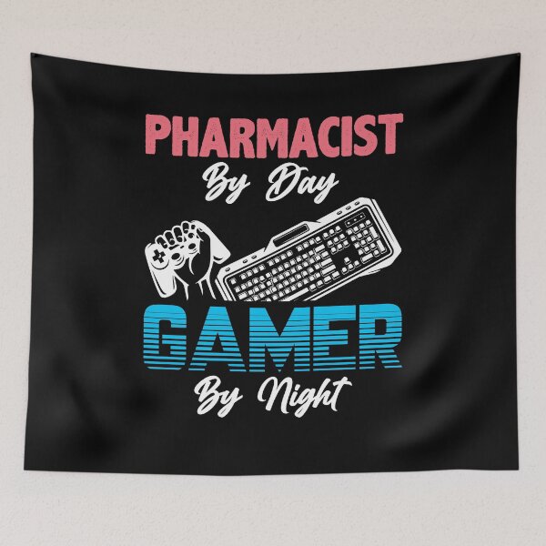 Item preview, Pharmacist By Day Gamer By Night - Funny Pharmacy Saying designed and sold by Dressed For  Duty.