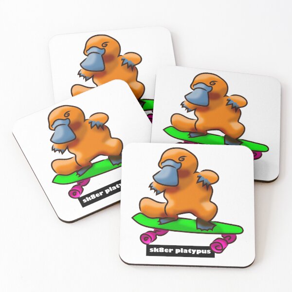 Item preview, platypus on skateboard designed and sold by Xdelacra.