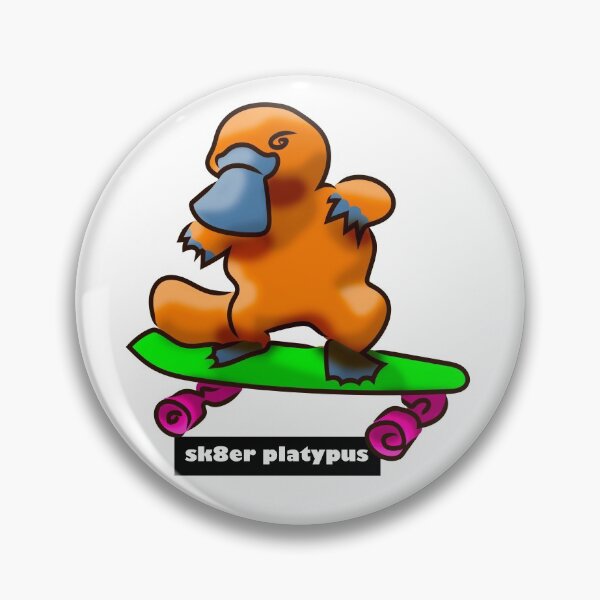 Item preview, platypus on skateboard designed and sold by Xdelacra.