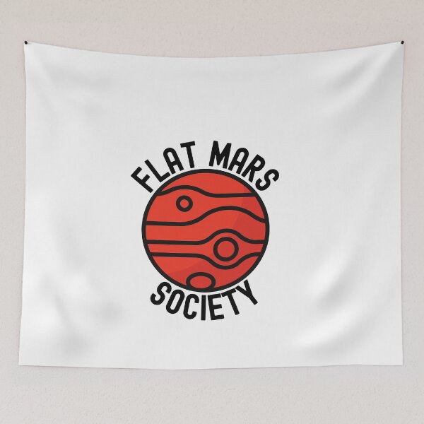 Item preview, Retro Flat Mars Society designed and sold by GrlDad.
