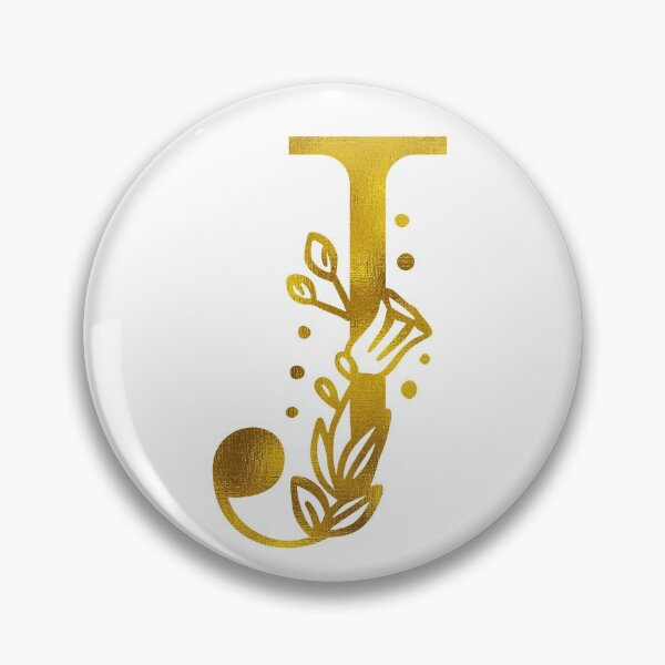 Item preview, Gold Floral Monogram J designed and sold by Amy Olsen.