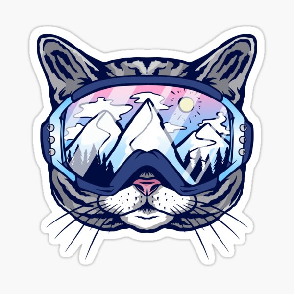 Item preview, Cat skiing ski goggles designed and sold by Munich84.