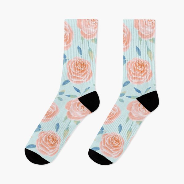 Item preview, Peach roses with leaves designed and sold by Katine-Art.
