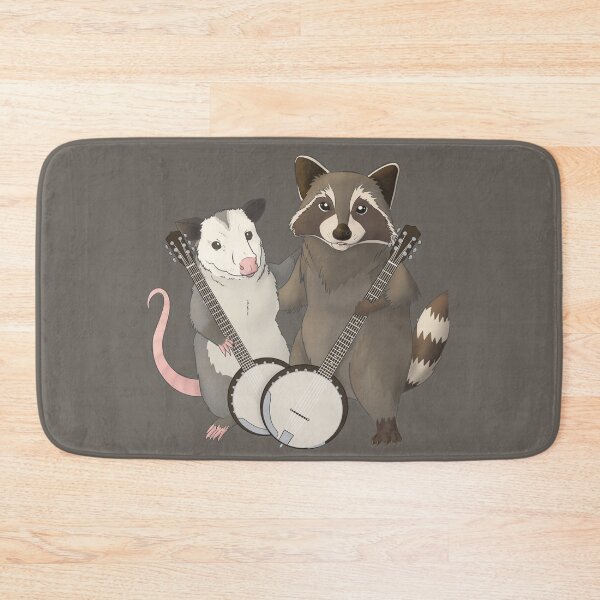 Item preview, Opossum and Raccoon with banjos designed and sold by Mehu.