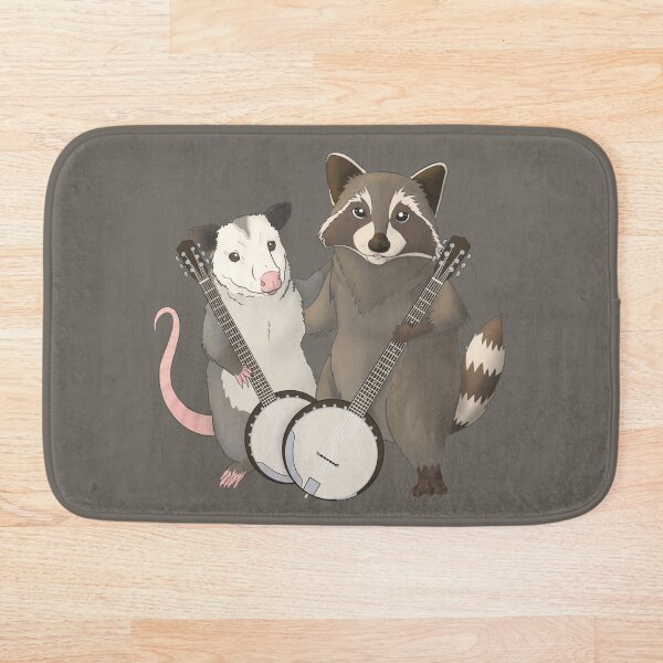 Aperçu de l'œuvre Opossum et raton laveur avec banjos créée et vendue par Mehu.