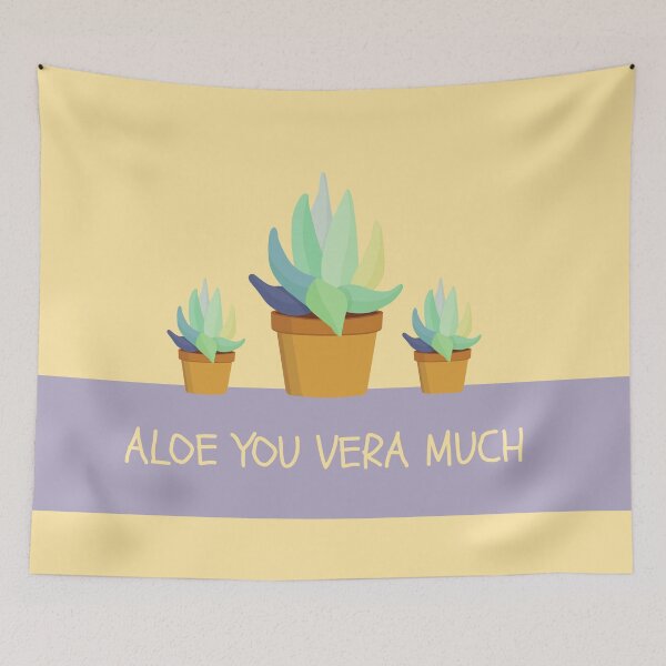 Item preview, Purple Yellow Aloe Vera Succulent Funny Design designed and sold by LADYGOODMOOD.