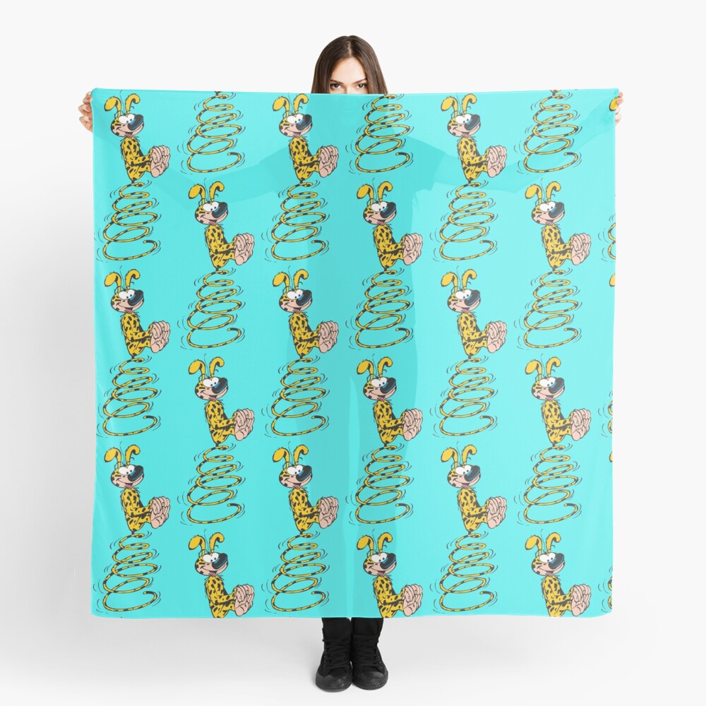 Marsupilami spring tail - Aqua Scarf