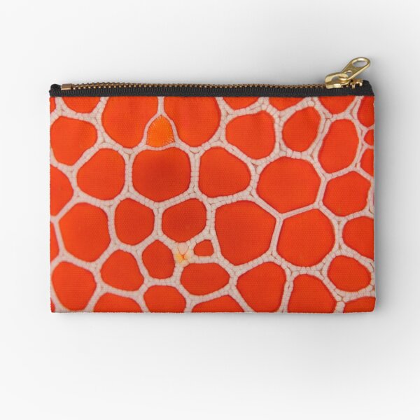 Red Brick Sea Star Macro Zipper Pouch