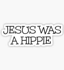 Funny Hippie Jesus Sticker