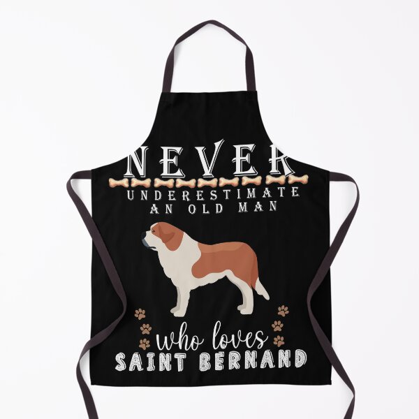 Item preview, Never underestimate an old man who loves Saint Bernard designed and sold by . JustBeUnique ..