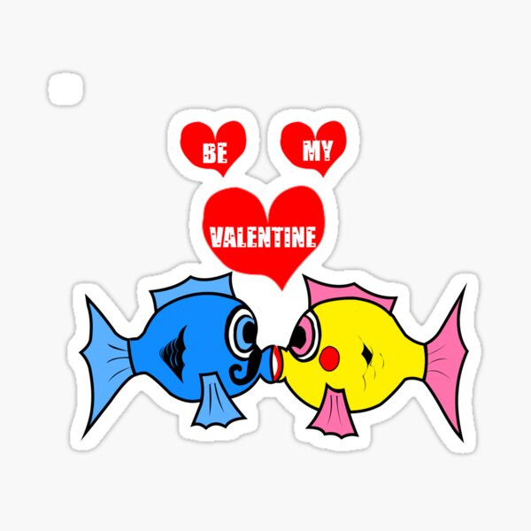 Item preview, A Kiss From a Fish is All That I Wish Be My Valentine designed and sold by KeysTreasures.
