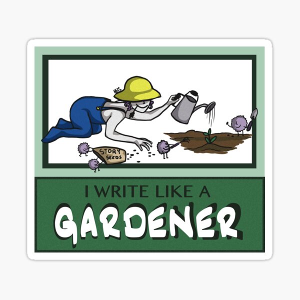 I Write Like A Gardener Sticker