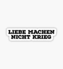 Make Love Not War Peace T-Shirts Sticker