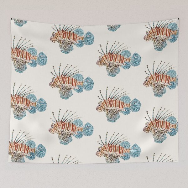 Item preview, Mosaic Lionfish Illustration designed and sold by Kyle Smithgall.