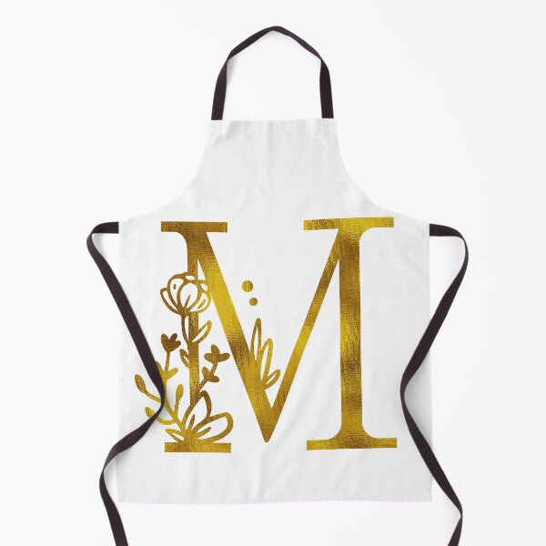 Item preview, Gold Floral Monogram M designed and sold by Amy Olsen.