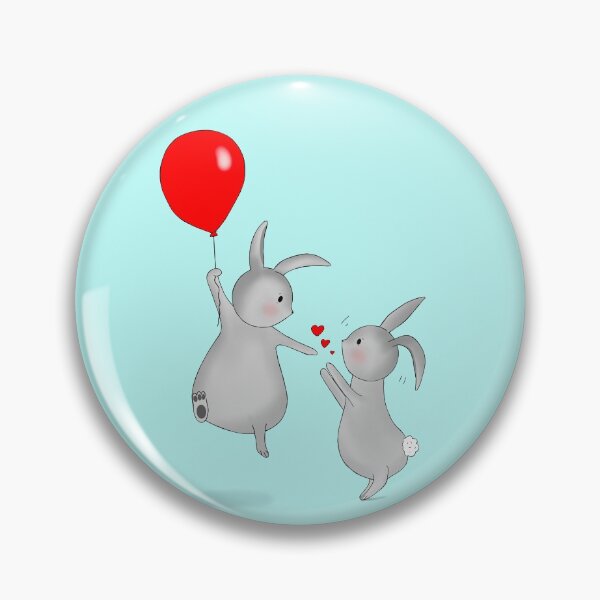 Item preview, Bunny Love - Blue designed and sold by Kittys-Art.