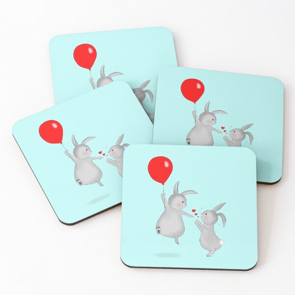 Item preview, Bunny Love - Blue designed and sold by Kittys-Art.