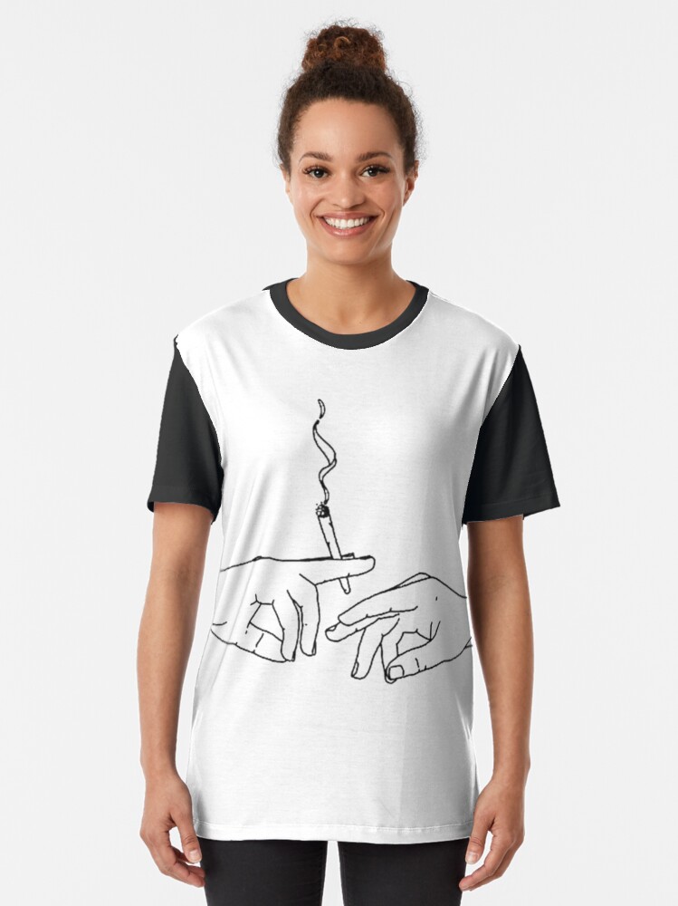 Alternate view of Smoke graphic Graphic T-Shirt