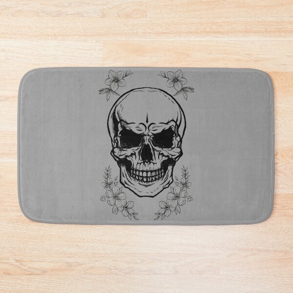 Item preview, Floral Black skull  designed and sold by AJSkinnerPrints.
