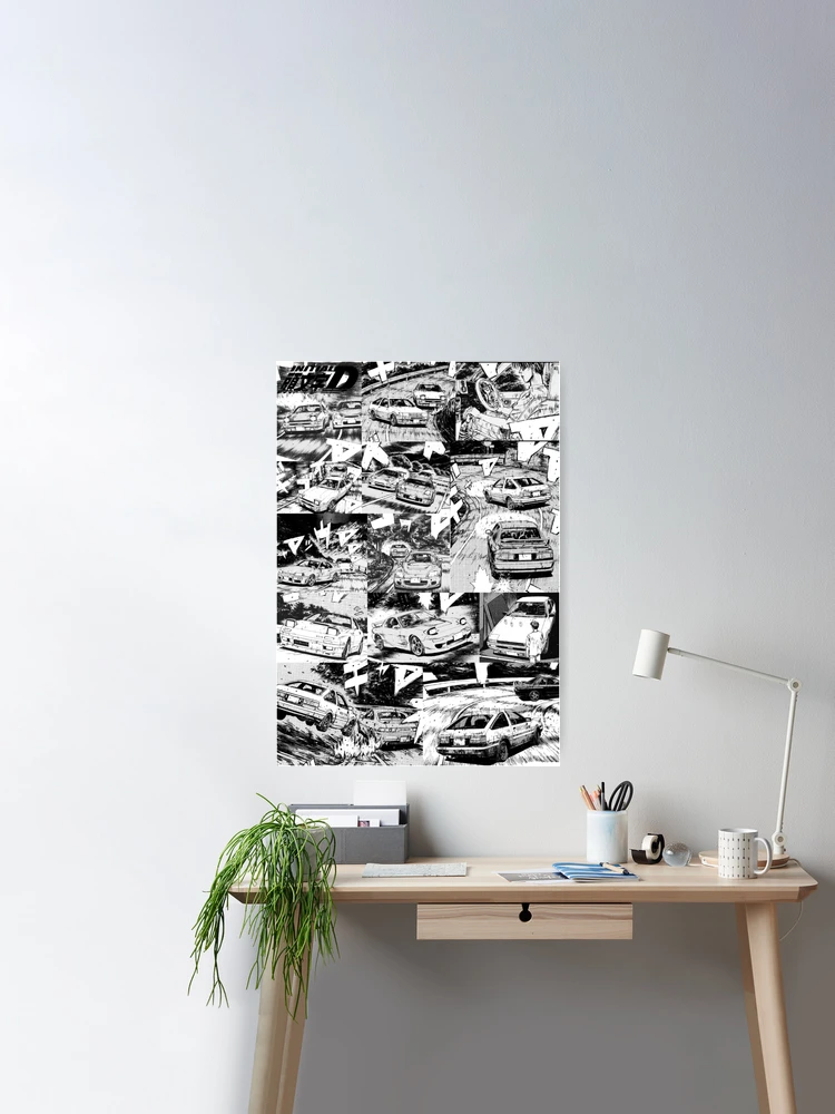 initial d' Poster, picture, metal print, paint by Thogi Gio