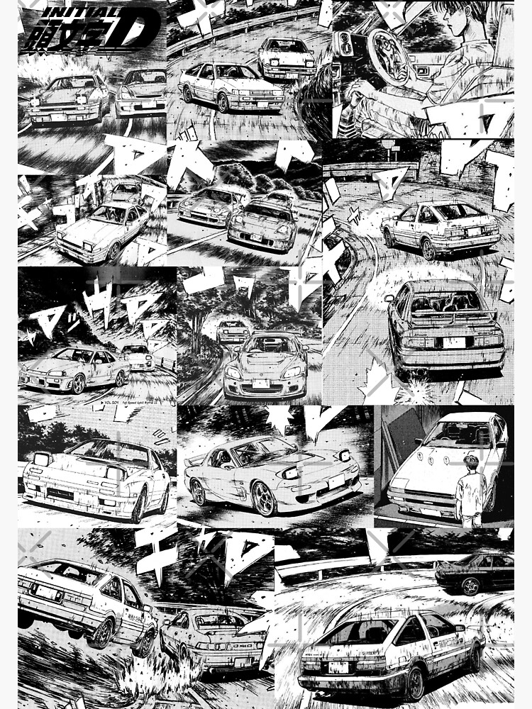 Initial D Manga Panel AE86 VS RX7 Tote Bag for Sale by GeeknGo