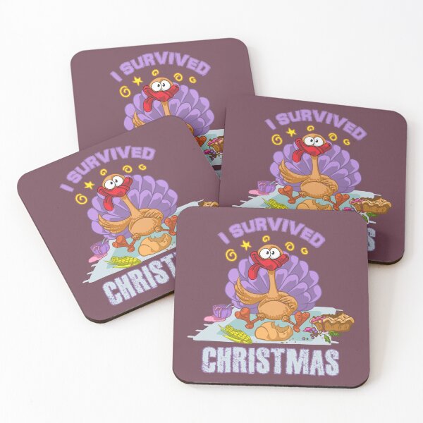 Item preview, I Survived Christmas - finally over relieved turkey phew designed and sold by SolidEarthArt.