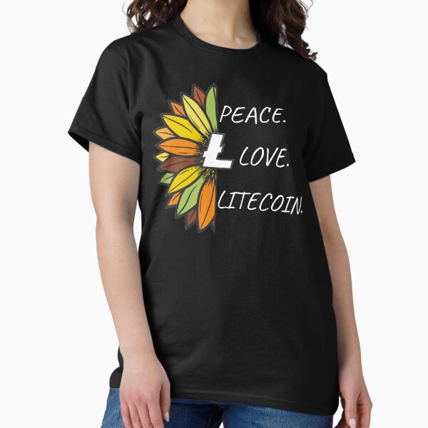 Artikel-Vorschau von Frieden. Liebe. Litecoin., designt und verkauft von Bitcoin-Fashion.