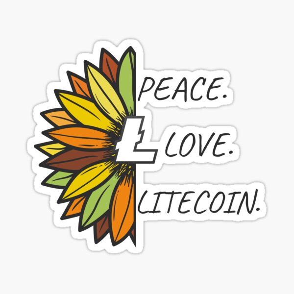 Artikel-Vorschau von Frieden. Liebe. Litecoin., designt und verkauft von Bitcoin-Fashion.