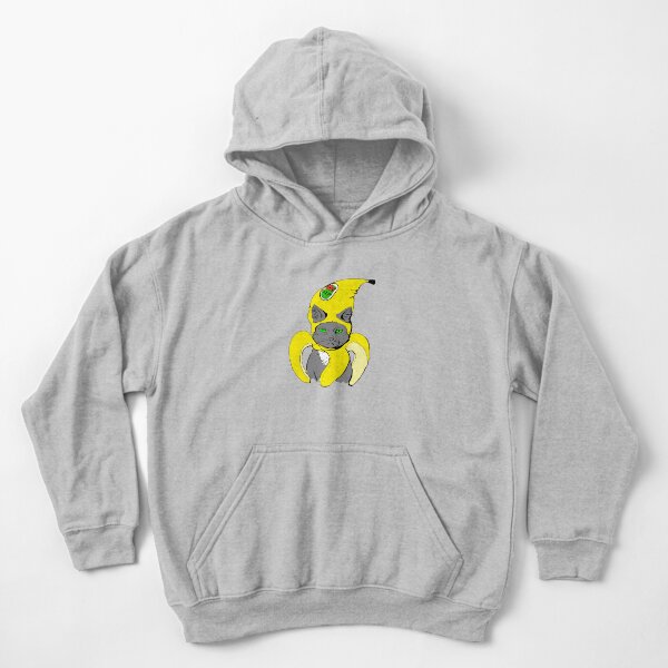 Annoyed cat banana costume Kids Pullover Hoodie