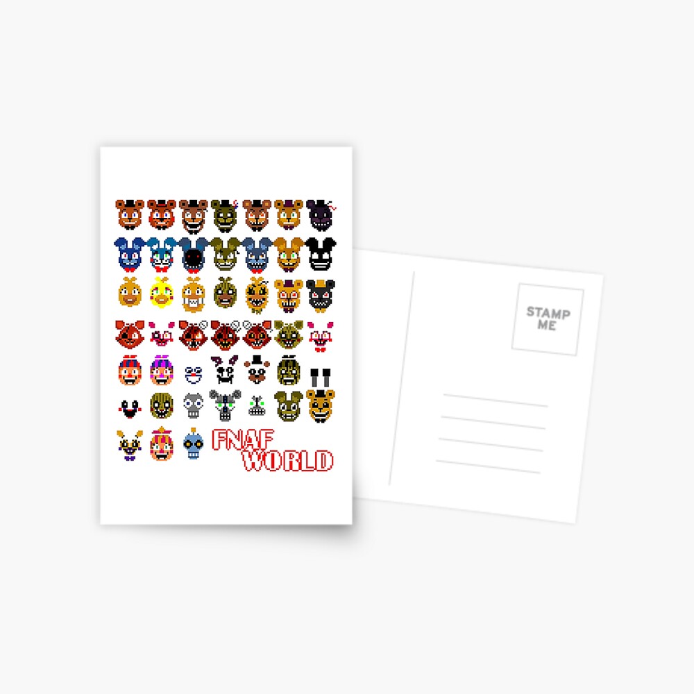 fnaf world Postcard for Sale by AnetteEckert