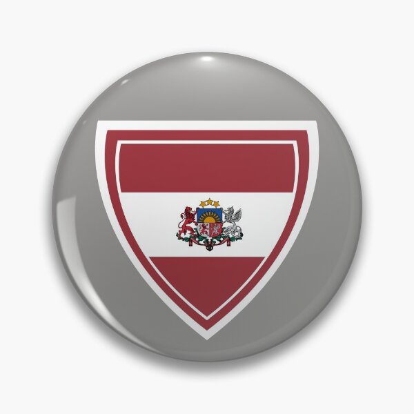 Item preview, Latvia Flag Shield designed and sold by TrickyGraphics.