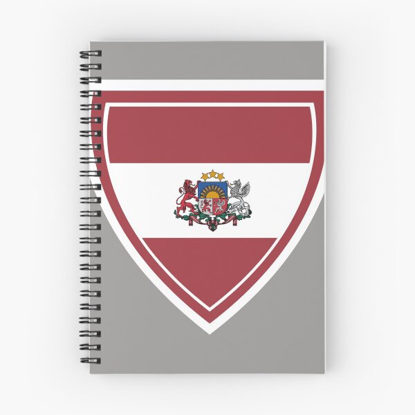 Item preview, Latvia Flag Shield designed and sold by TrickyGraphics.