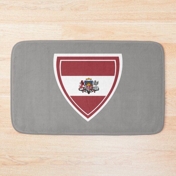 Item preview, Latvia Flag Shield designed and sold by TrickyGraphics.