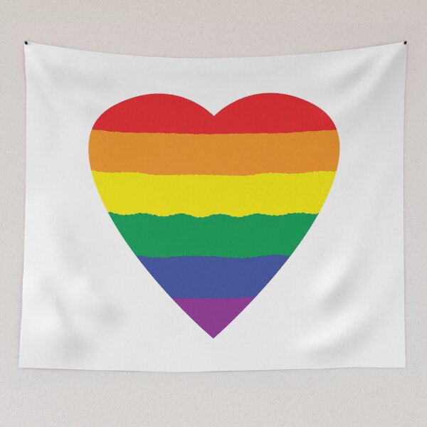 Item preview, rainbow heart designed and sold by rclsivcreative.