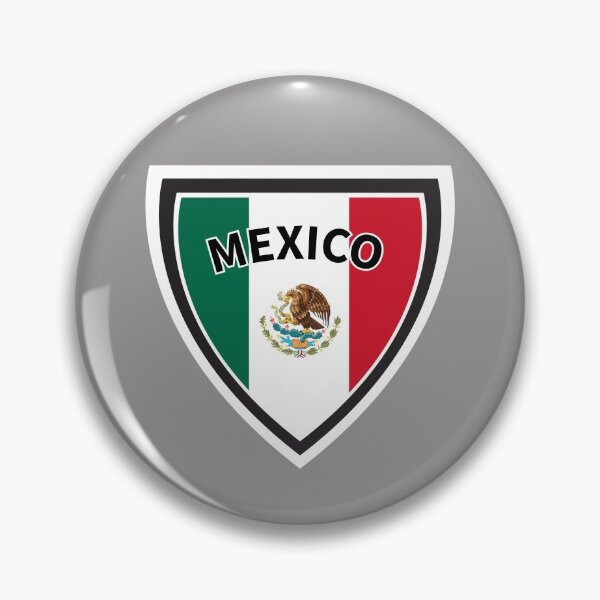 Item preview, Mexico Flag Shield designed and sold by TrickyGraphics.