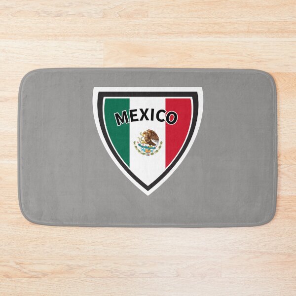 Item preview, Mexico Flag Shield designed and sold by TrickyGraphics.