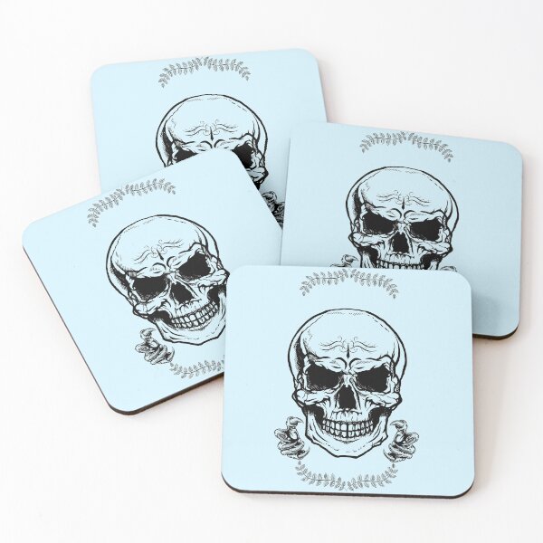 Item preview, Blue angry skull claws designed and sold by AJSkinnerPrints.