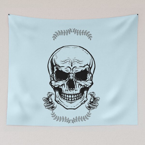 Item preview, Blue angry skull claws designed and sold by AJSkinnerPrints.