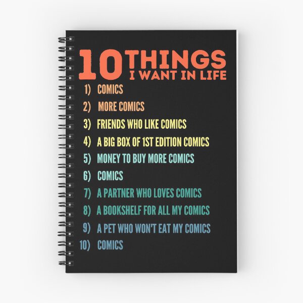 Item preview, 10 Things I Want In Life - Comic Books - Comic Collector designed and sold by WonderWear.